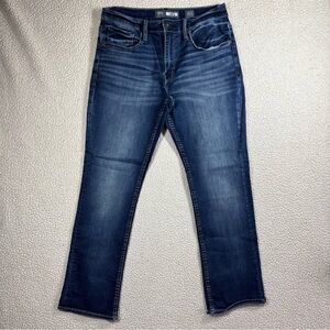 BKE Denim Jake Straight Leg Men’s Size 32S Stretch Dark Wash Blue Jeans